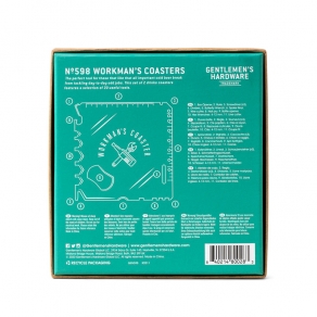 Gentlemen’s Hardware – Multifunkcionalni podmetači za čaše, 2 kom