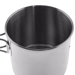 Kovinska skodelica z zložljivimi ročaji, 600 ml