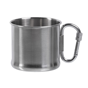 Metalna šalica s karabinerom 500 ml