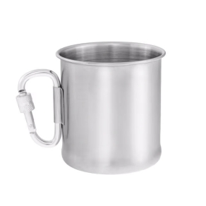 Kovinska skodelica s karabinom 250 ml