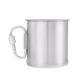 Kovinska skodelica s karabinom 250 ml