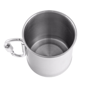Kovinska skodelica s karabinom 250 ml