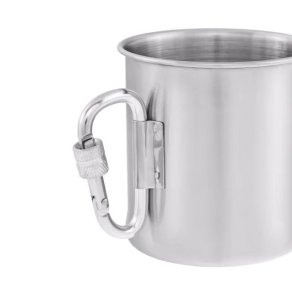 Kovinska skodelica s karabinom 250 ml