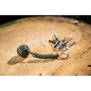 Obesek za samoobrambo - paracord + kroglica