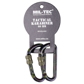 MIL-TEC – Taktični karabini Woodland 6 cm (2 kosa)