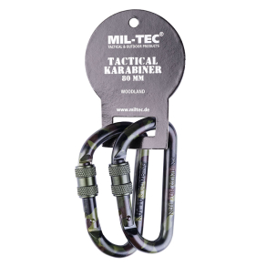 MIL-TEC – Taktični karabini Woodland 8 cm (2 kosa)