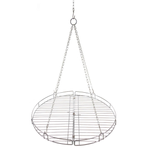 Fox Outdoor – okrogli viseči žar na verigi 49 cm