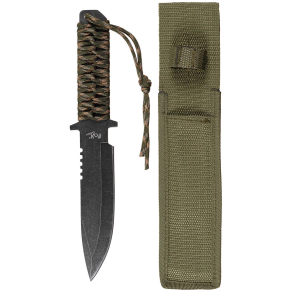 Fox Outdoor – fiksni taktični nož s paracord vrvjo