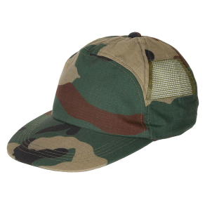 Mrežasta snapback kapa s šiltom, woodland