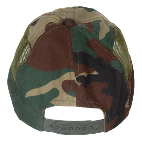Mrežasta snapback kapa s šiltom, woodland