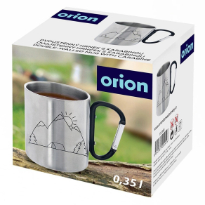 Kovinski lonček s karabinom Outdoor
